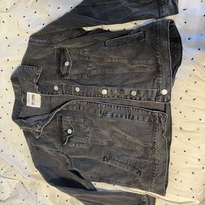Black Boyfriend Fit Jean Jacket